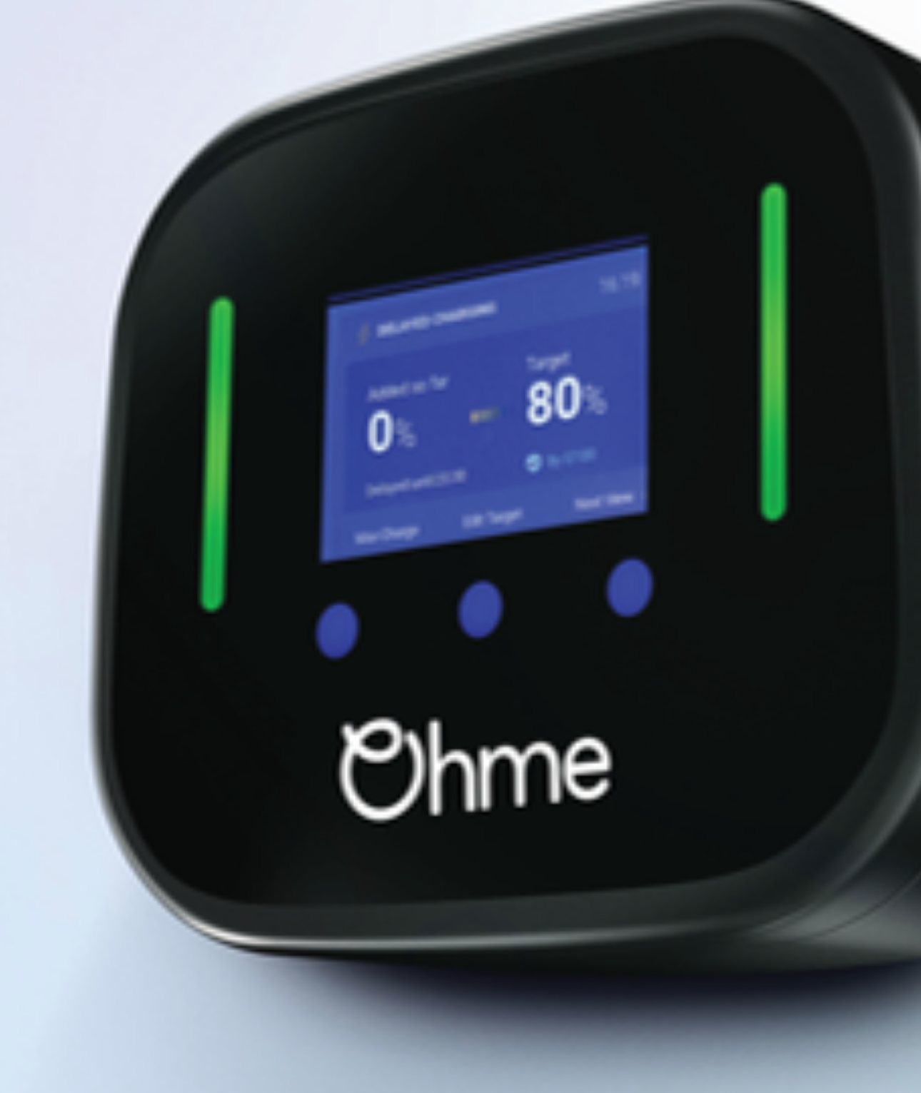 Wallbox Ohme con display per la ricarica intelligente